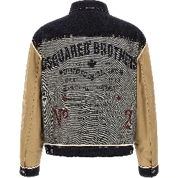 Beige Cotton Denim Jacket