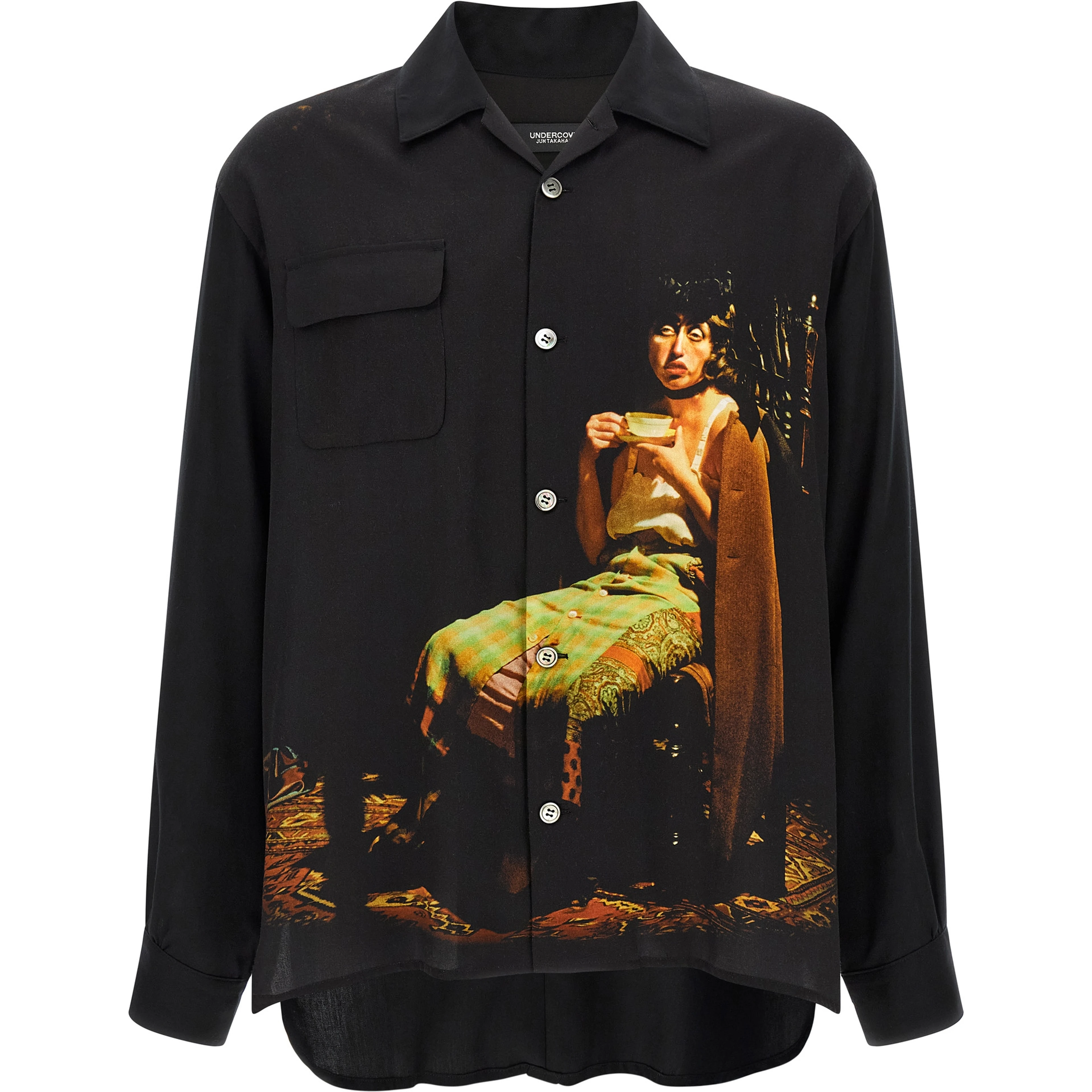 Black Rayon Blouse