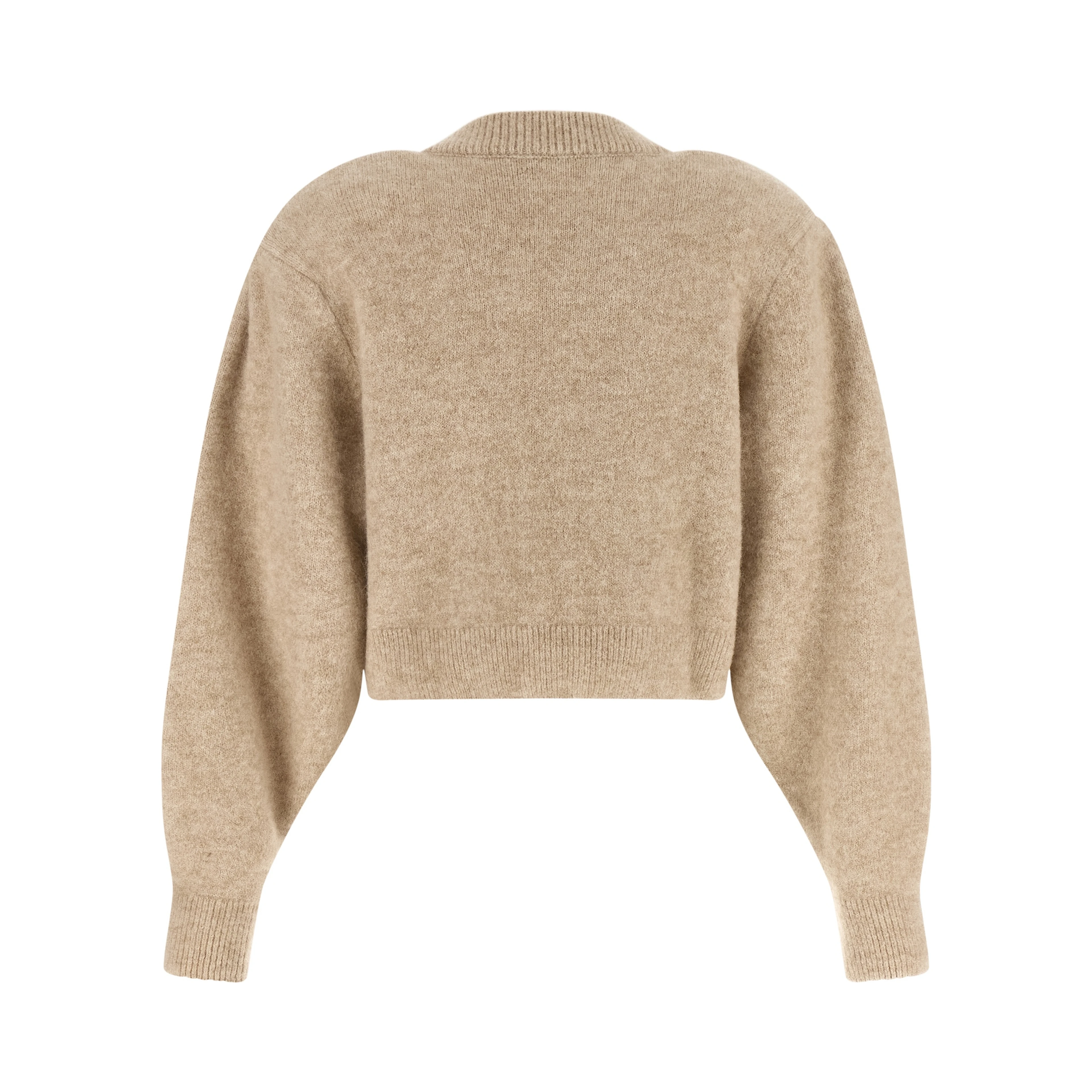 Beige Wool Cardigan