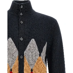 Blue Cashmere Cardigan