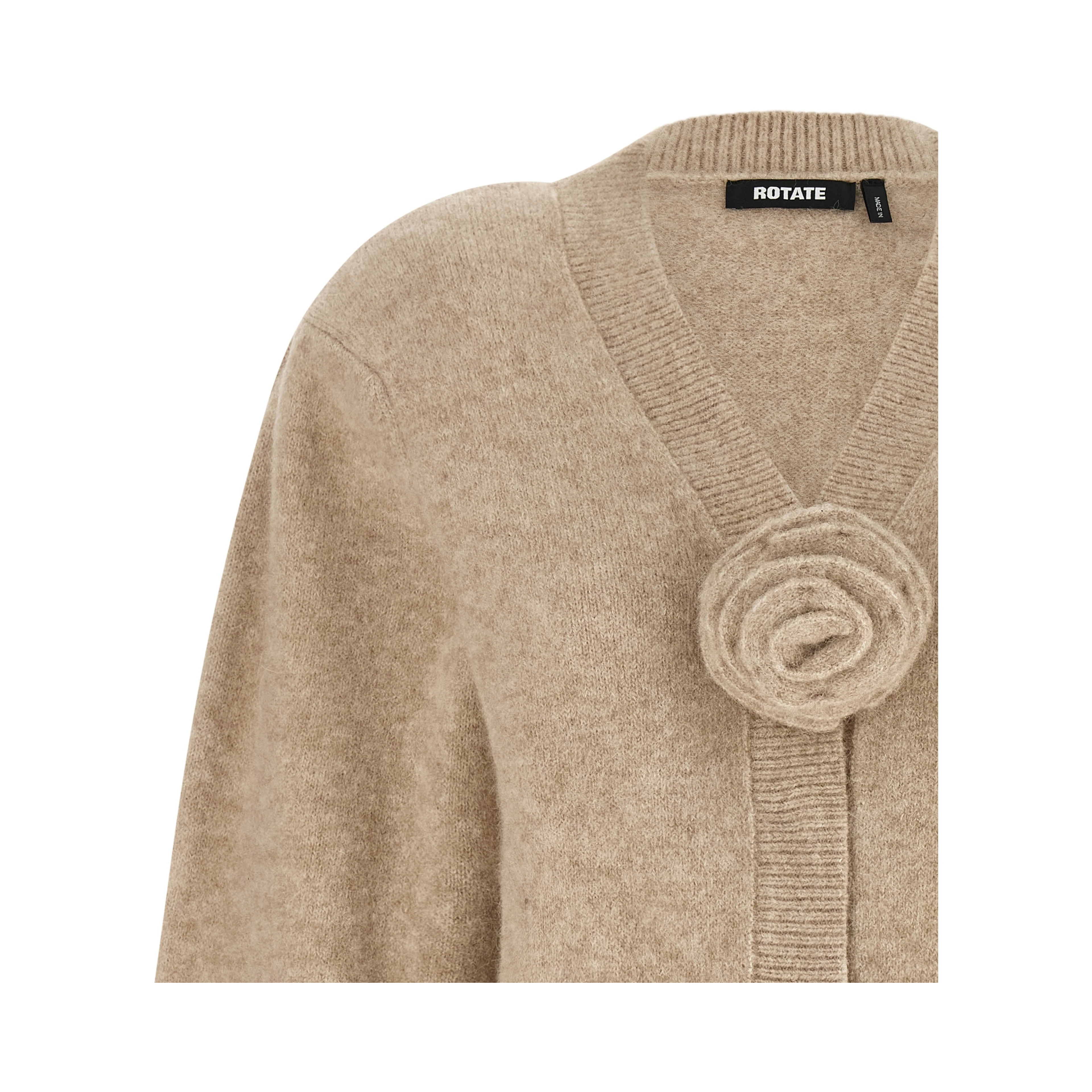 Beige Wool Cardigan