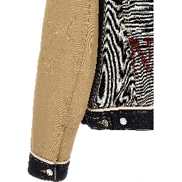 Beige Cotton Denim Jacket