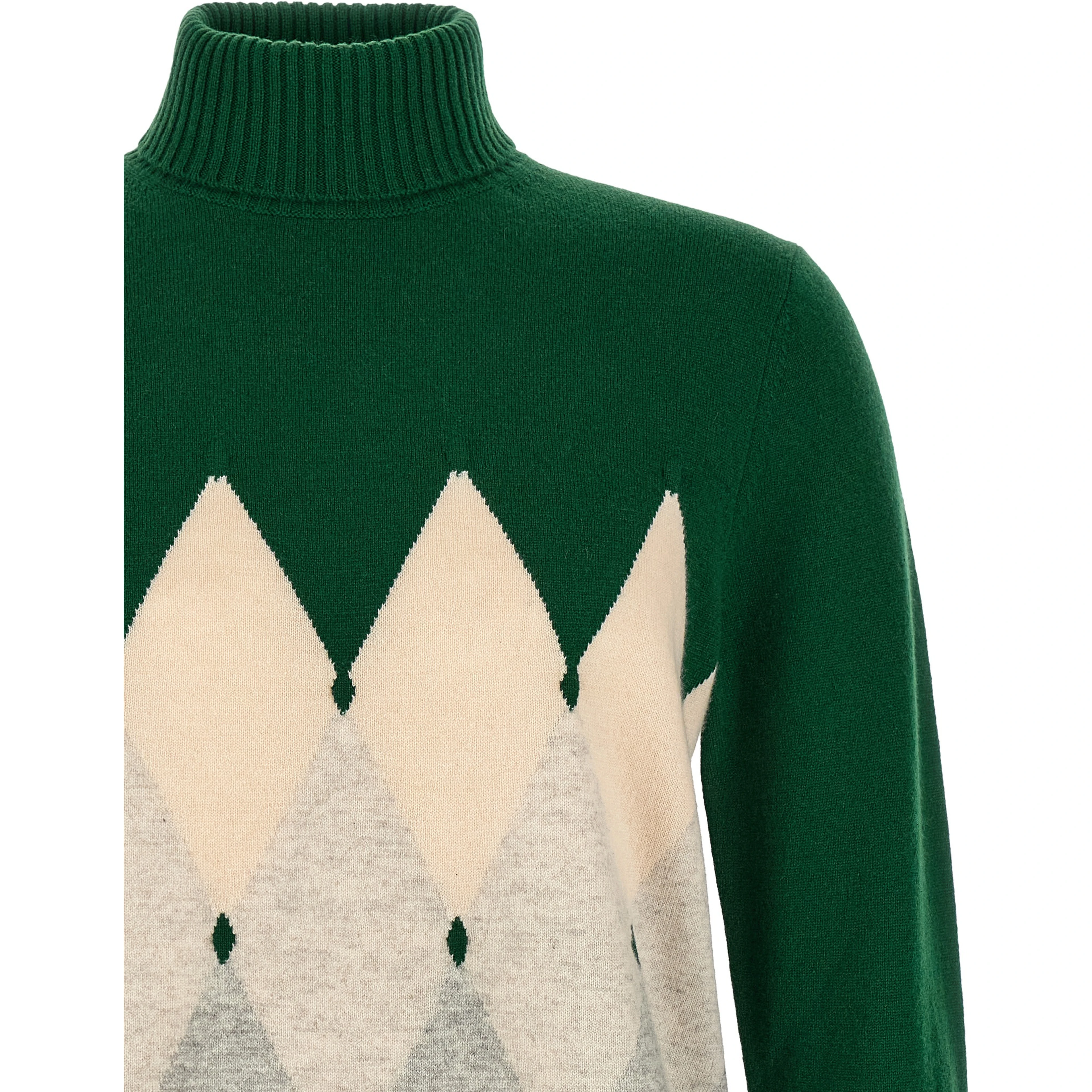 Bicolor Cashmere Cardigan