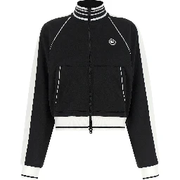 Black Polyester Shell Jacket