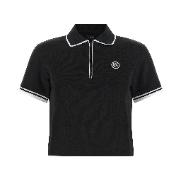 Black Polyester Polo Shirt