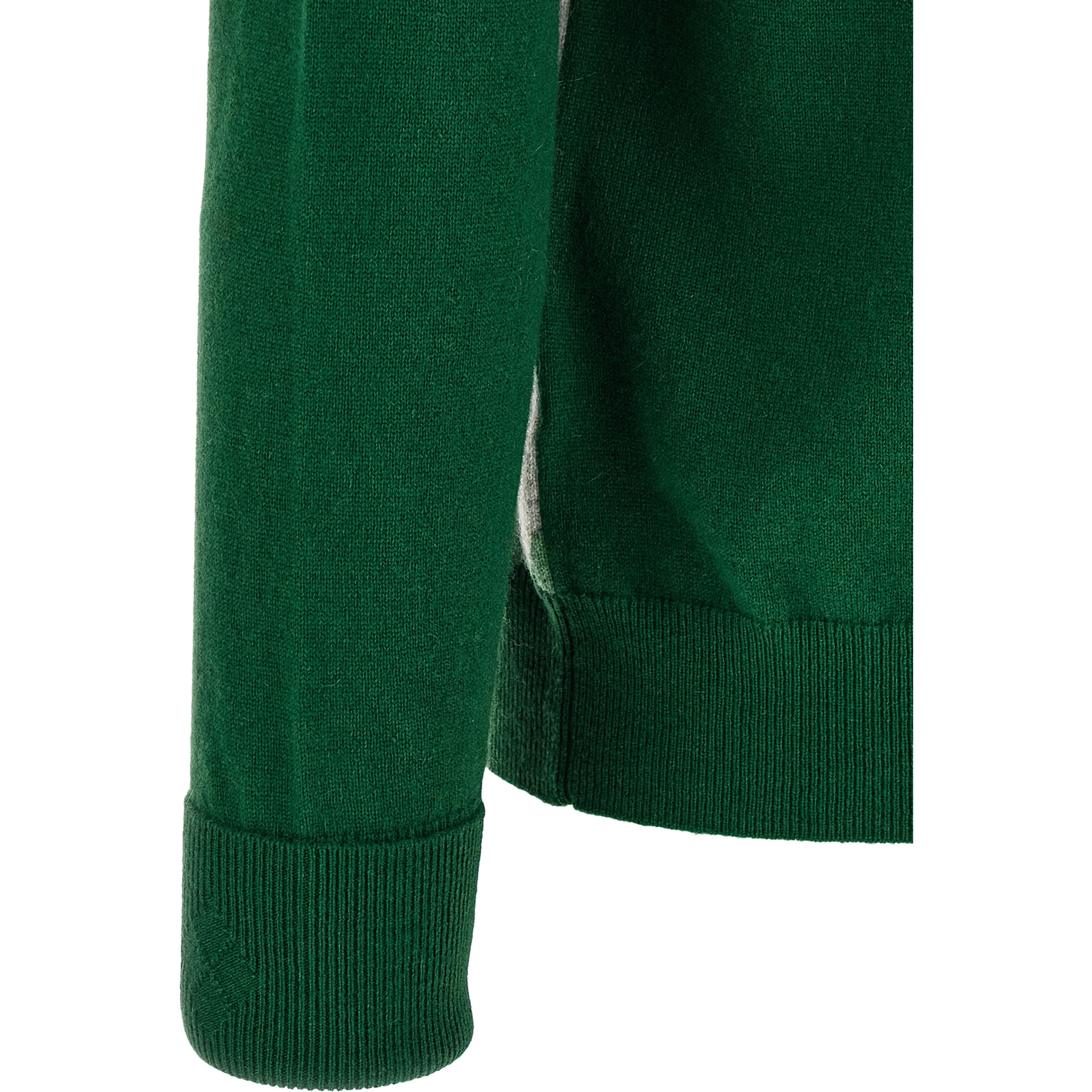 Bicolor Cashmere Cardigan