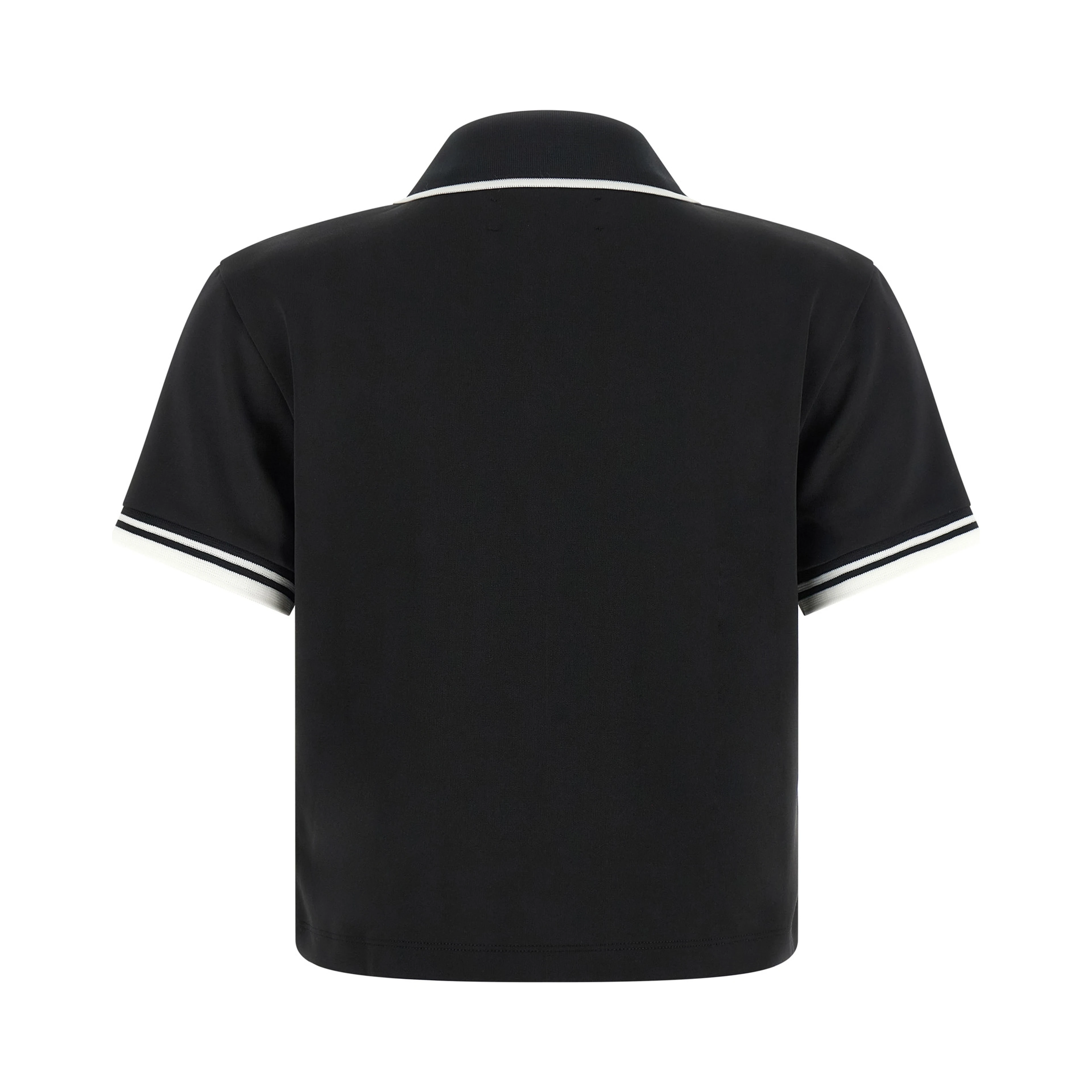 Black Polyester Polo Shirt