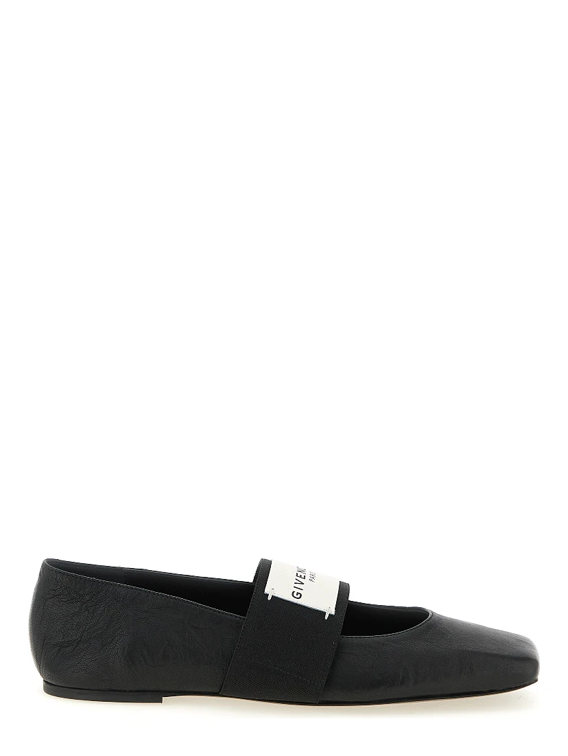 Black Lamb Leather Ballet Flats