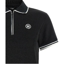 Black Polyester Polo Shirt