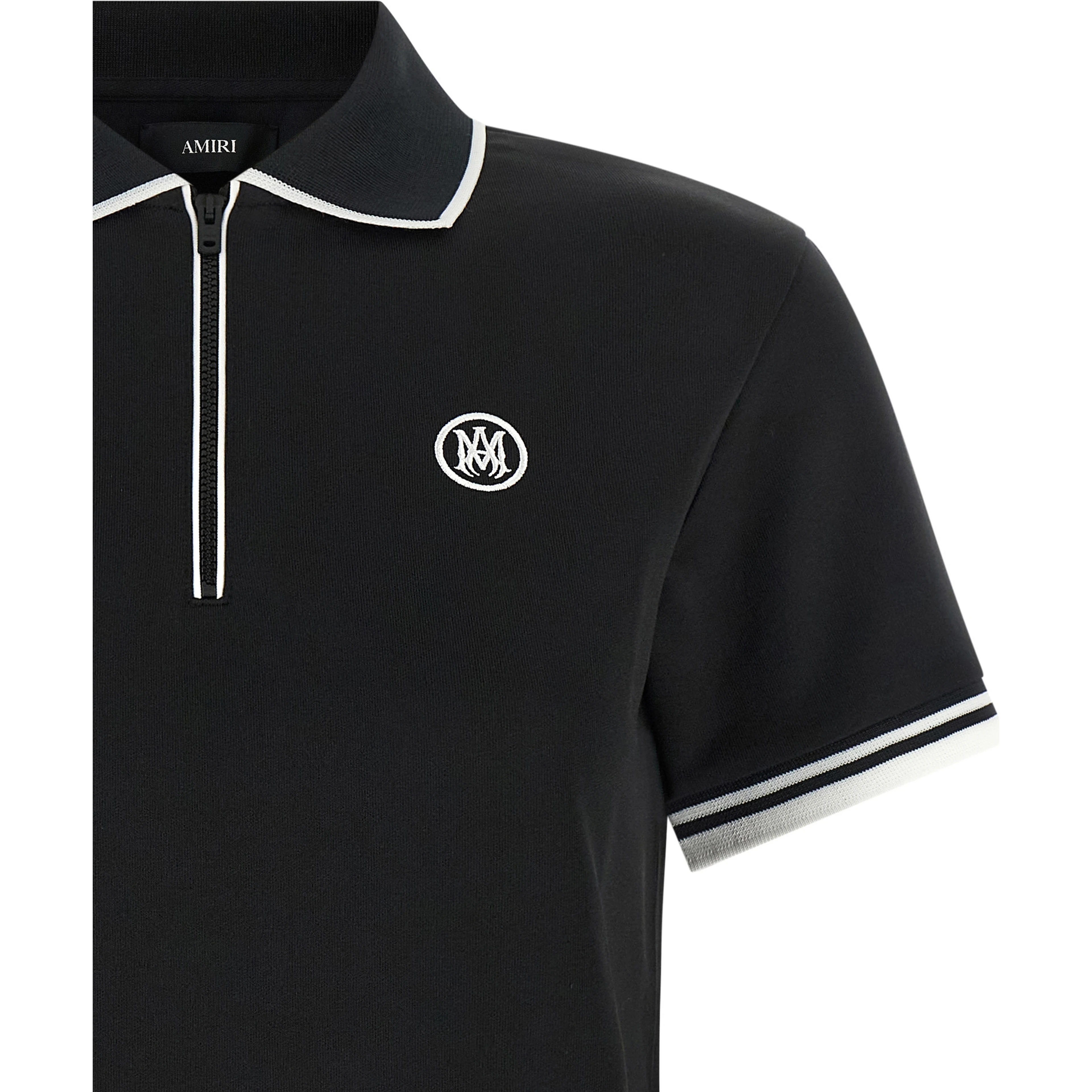 Black Polyester Polo Shirt
