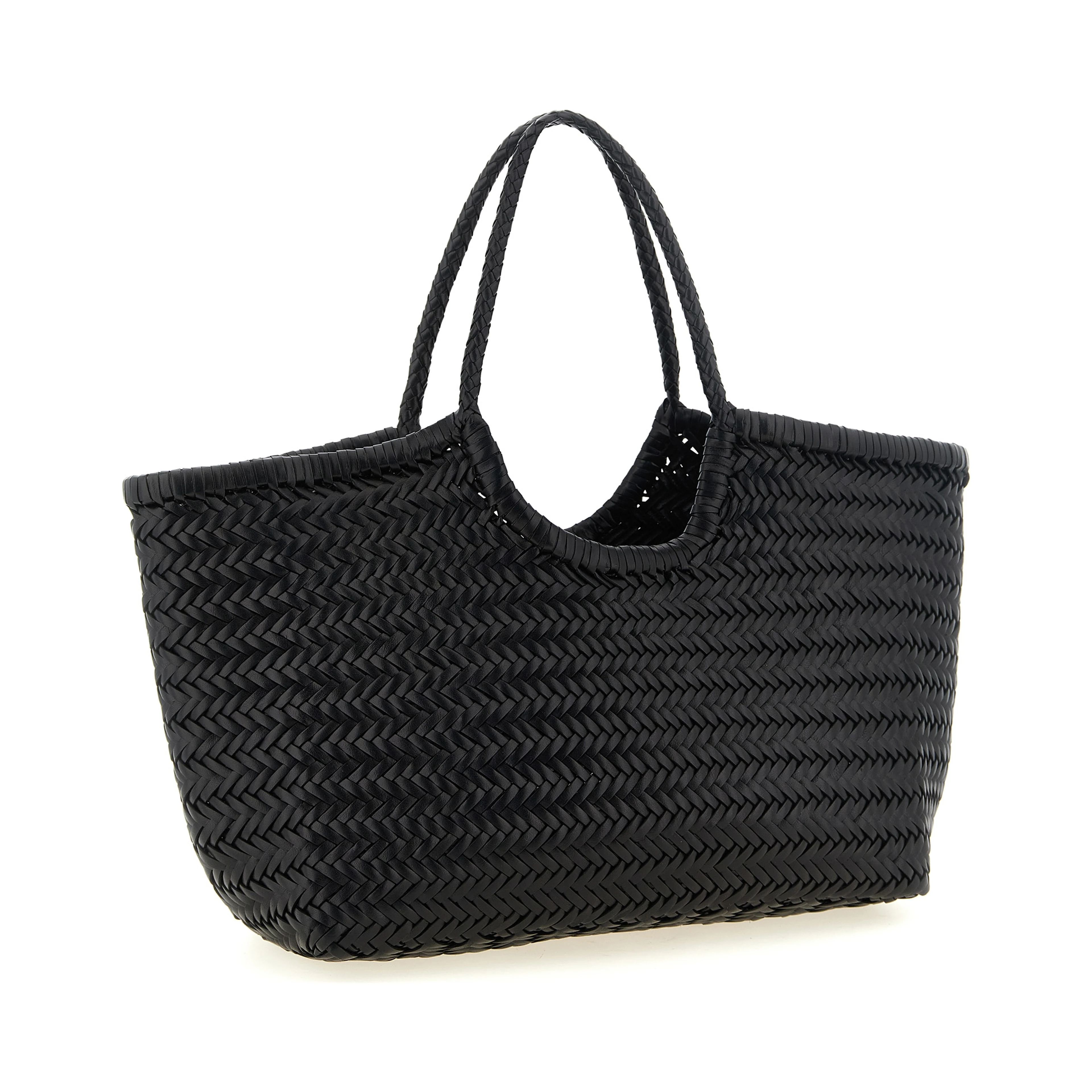 Black Cowhide Shoulder Bag