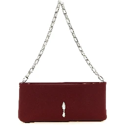 Bordeaux Elastane Clutch Bag