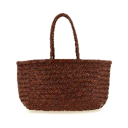 Brown Calfskin Shoulder Bag