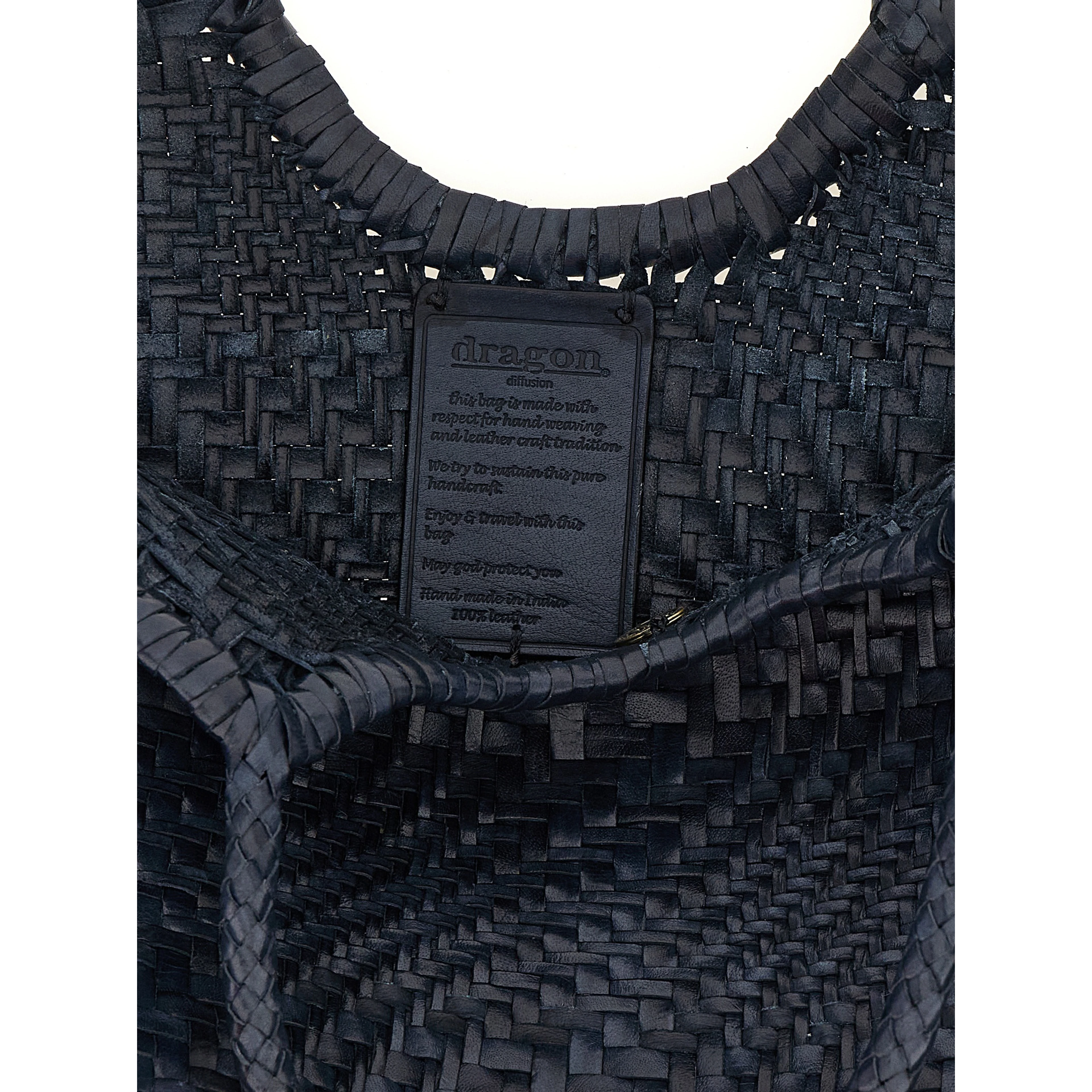 Blue Calfskin Handbag