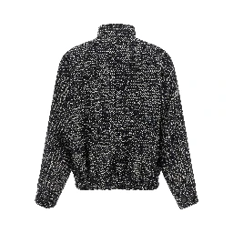 White Virgin Wool Bomber