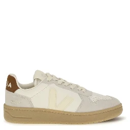 Beige Calf Leather Bos Taurus Low Top Sneakers