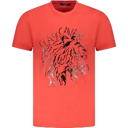 Red Cotton Men T-Shirt