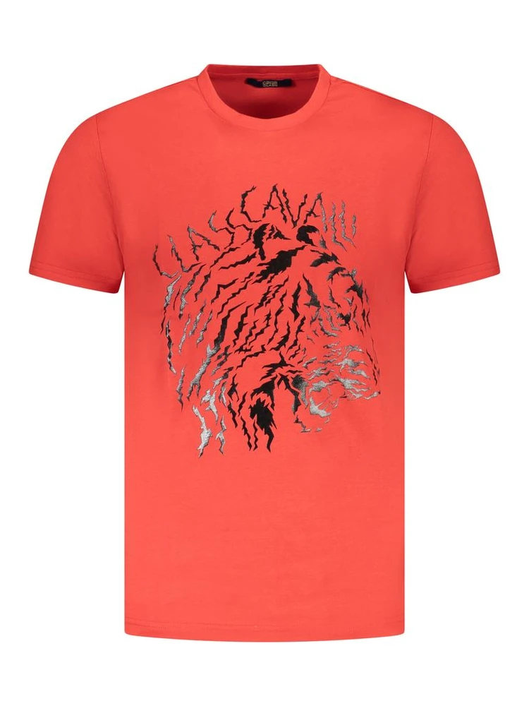 Red Cotton Men T-Shirt
