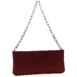 Bordeaux Elastane Clutch Bag