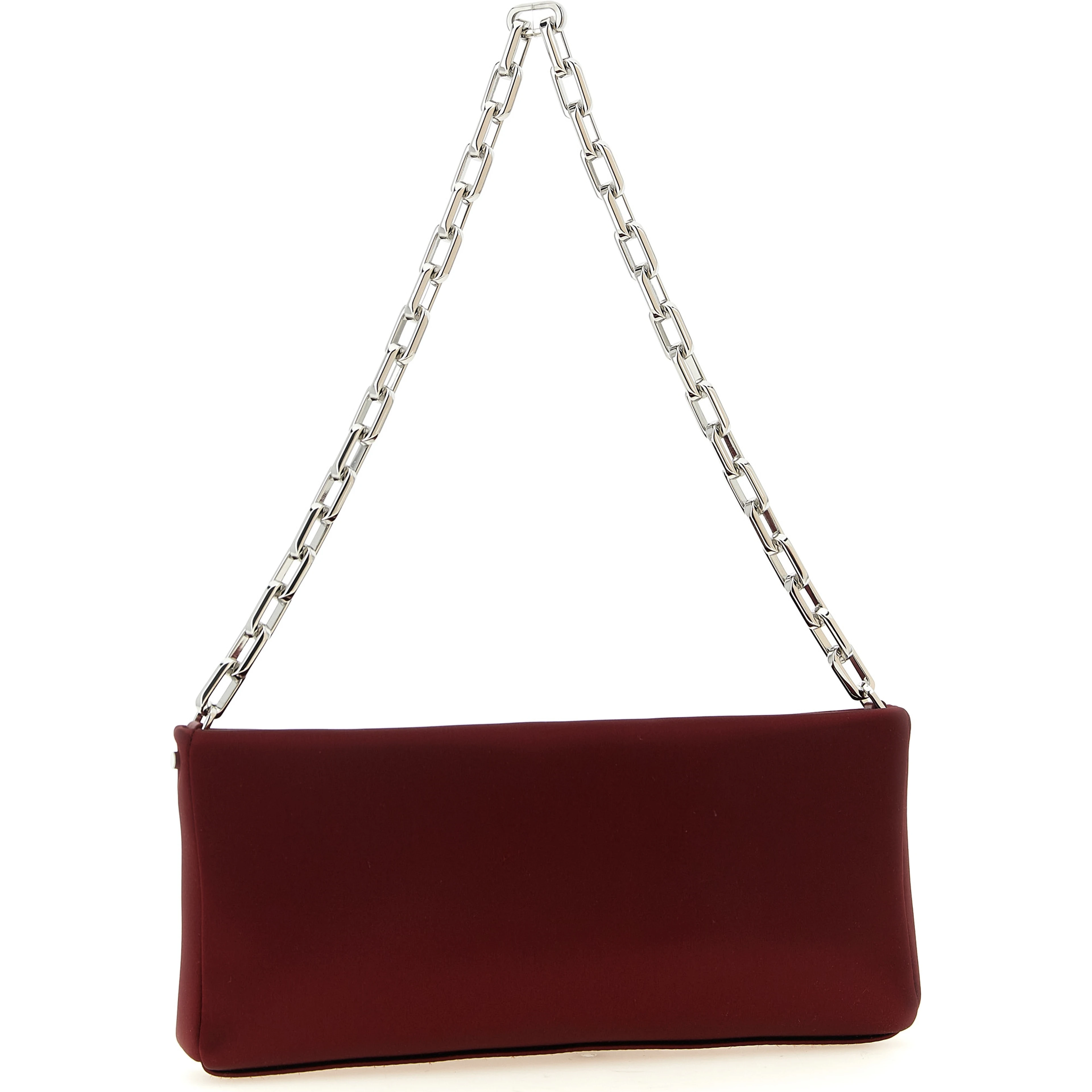 Bordeaux Elastane Clutch Bag