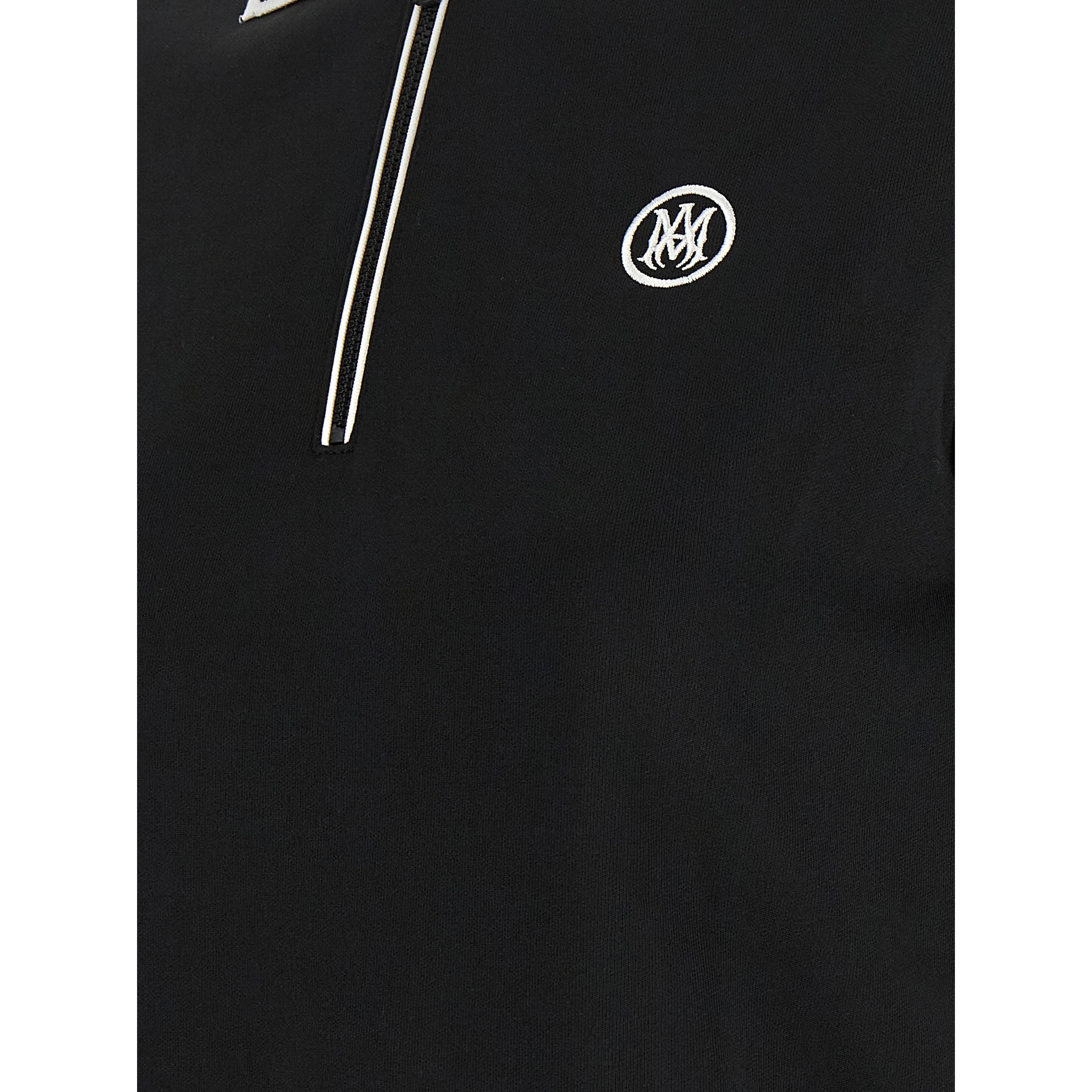 Black Polyester Polo Shirt