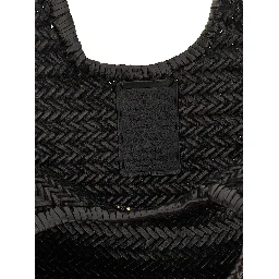 Black Cowhide Shoulder Bag