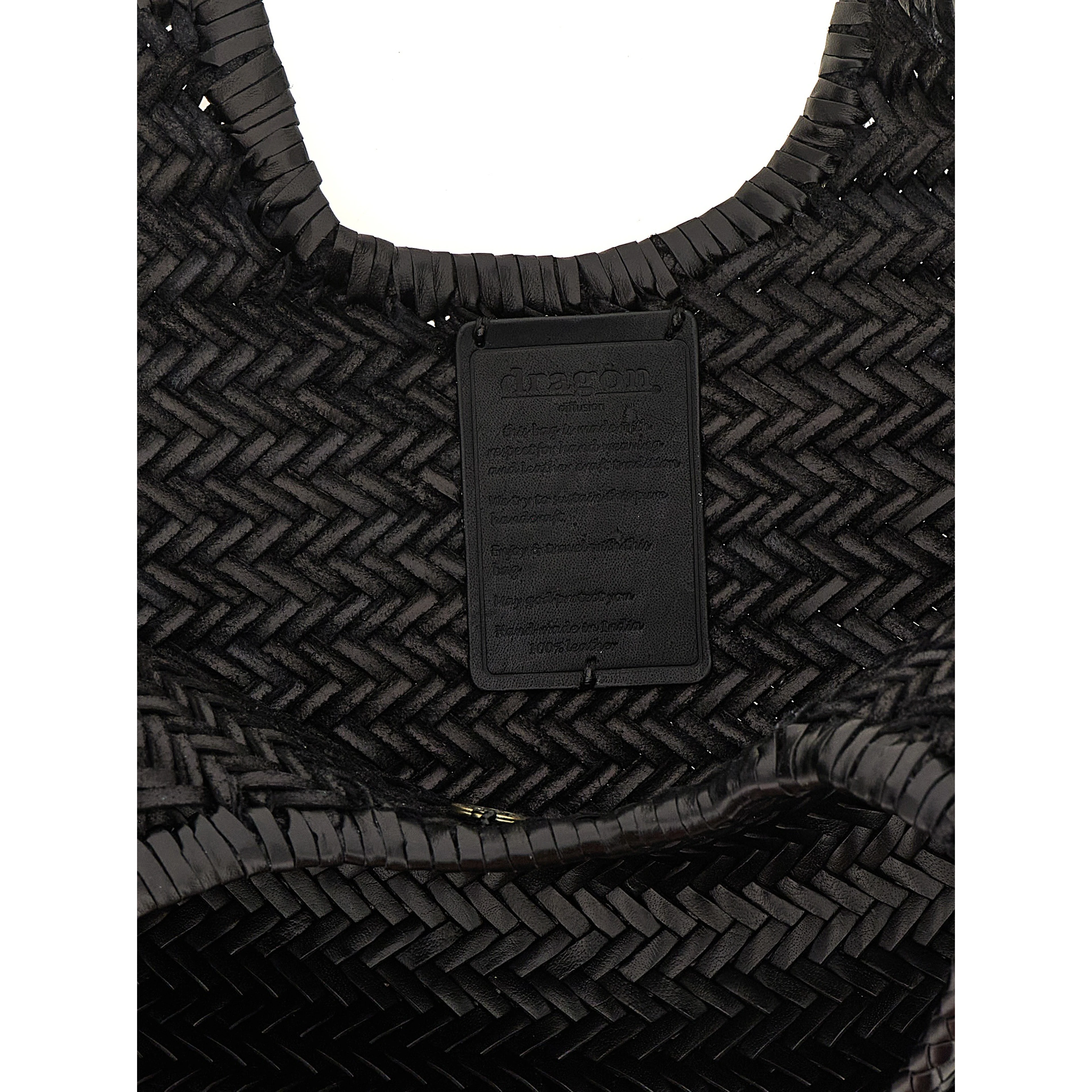 Black Cowhide Shoulder Bag