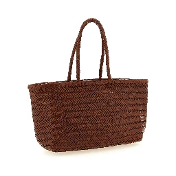 Brown Calfskin Shoulder Bag