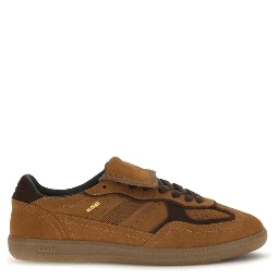 Brown Suede Leather Low Top Sneakers