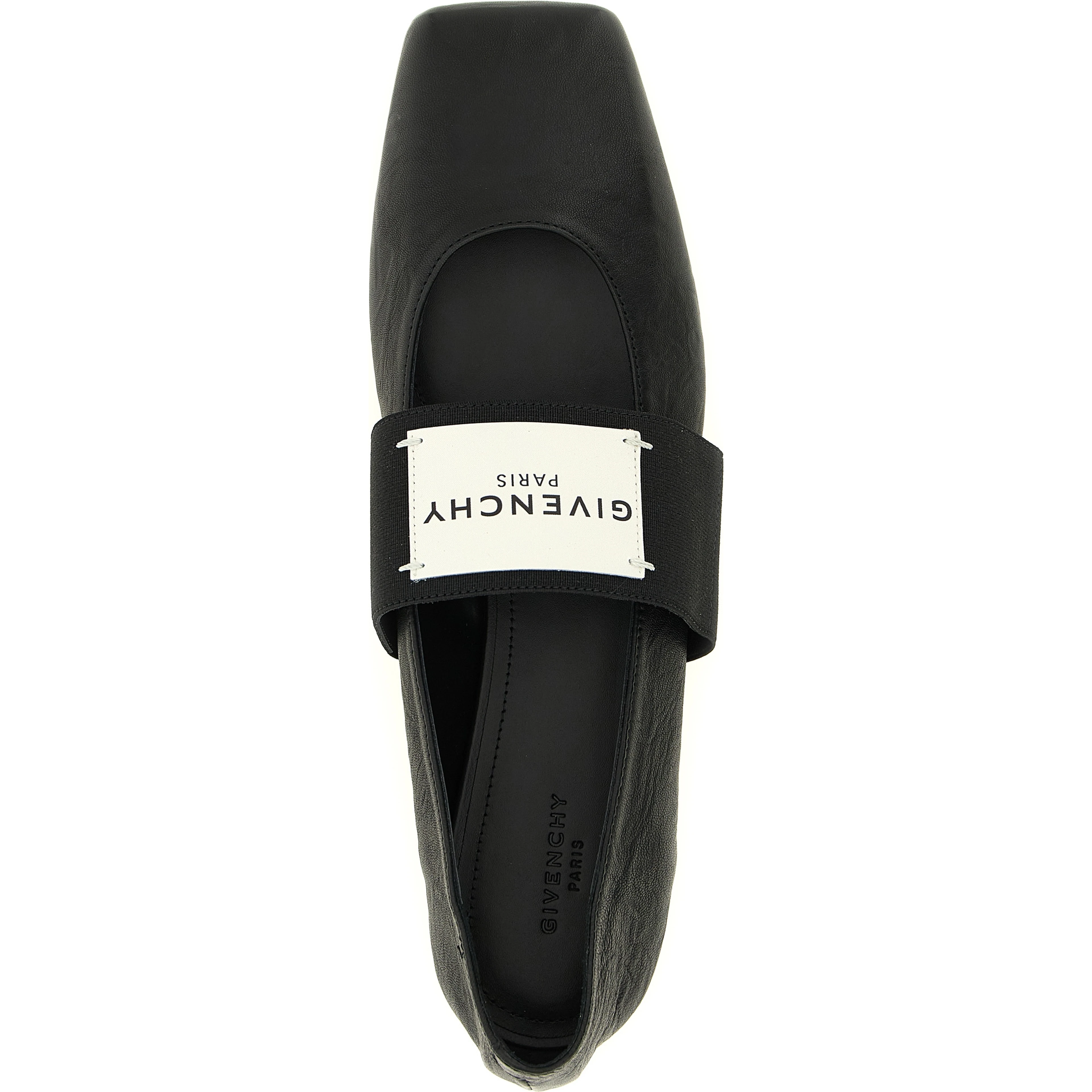 Black Lamb Leather Ballet Flats