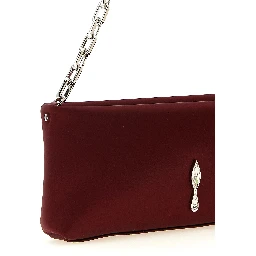 Bordeaux Elastane Clutch Bag