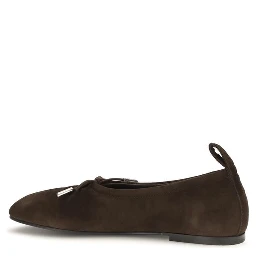Brown Goatskin Ballet Flats