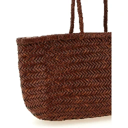 Brown Calfskin Shoulder Bag