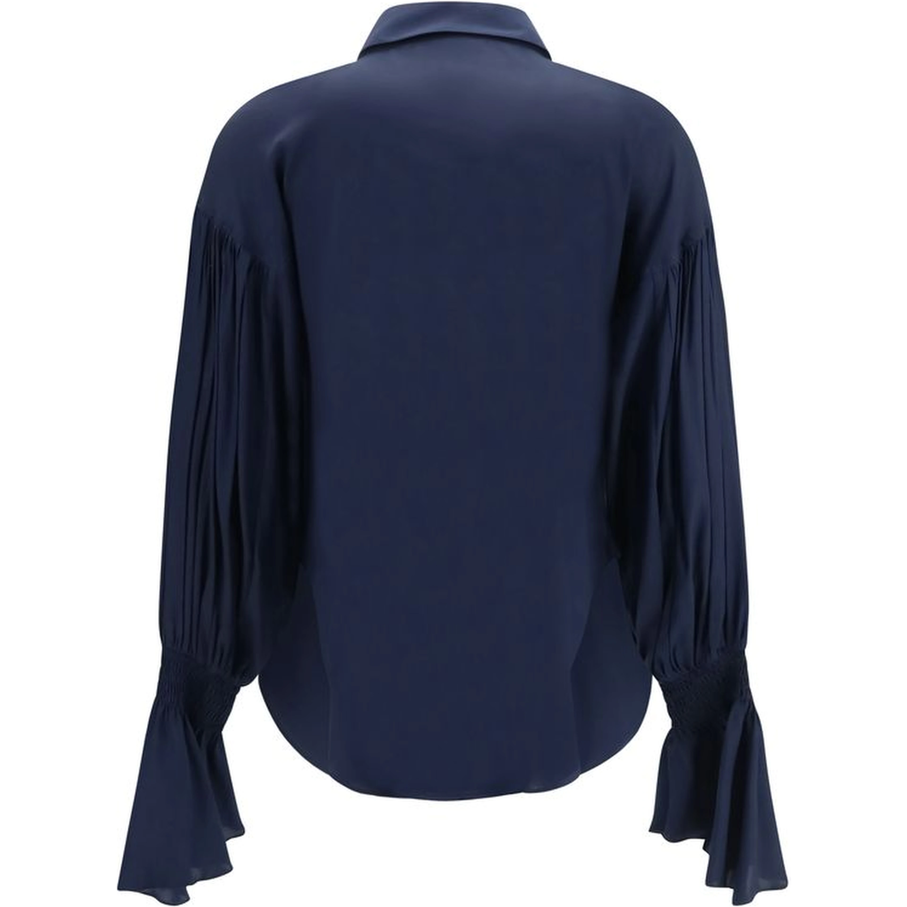 Blue Silk Shirt