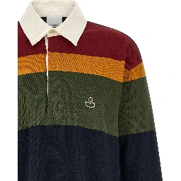 Blue Cotton Polo Shirt