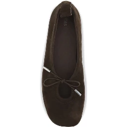 Brown Goatskin Ballet Flats