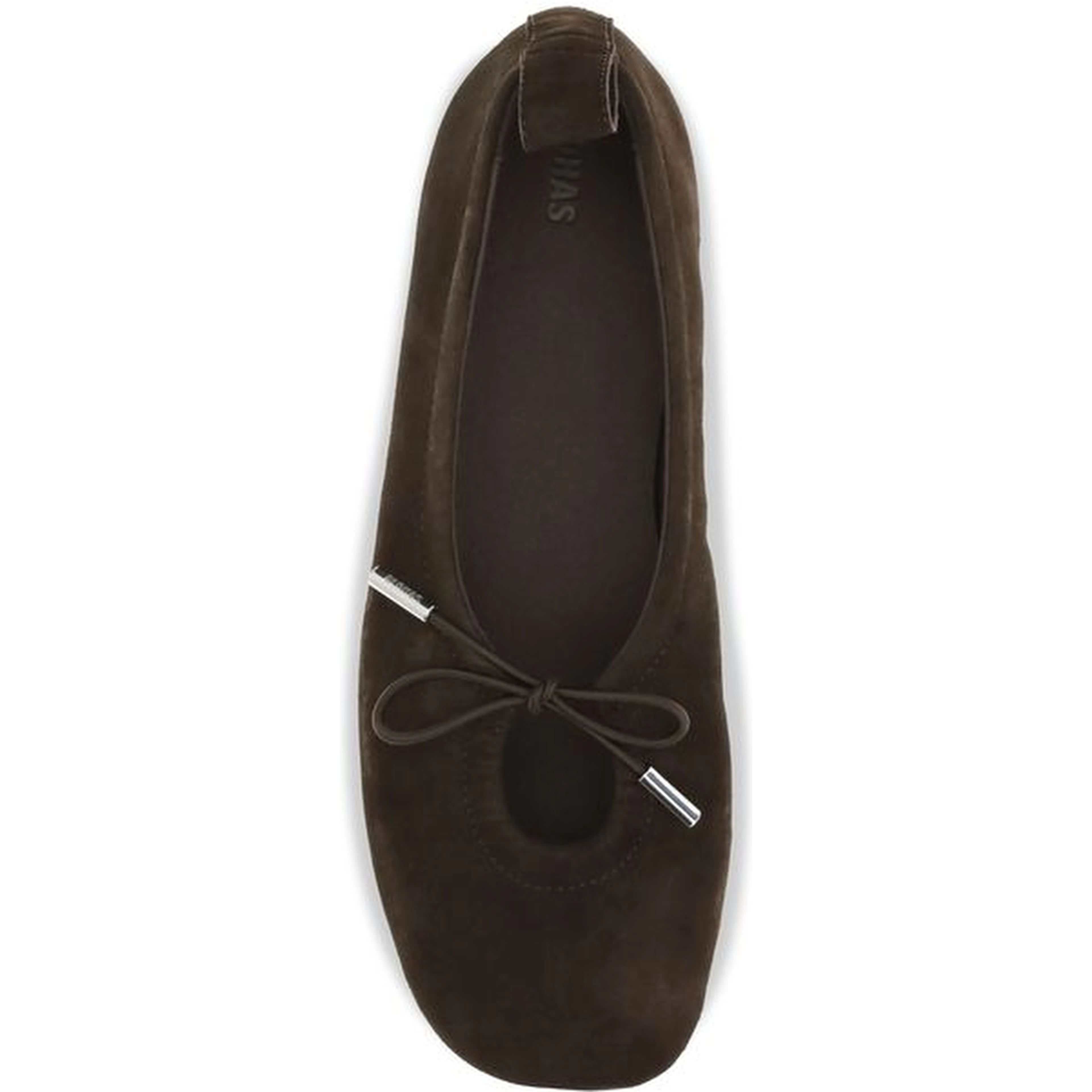 Brown Goatskin Ballet Flats