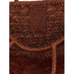 Brown Calfskin Shoulder Bag