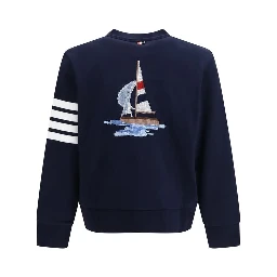 Blue Cotton Cardigan