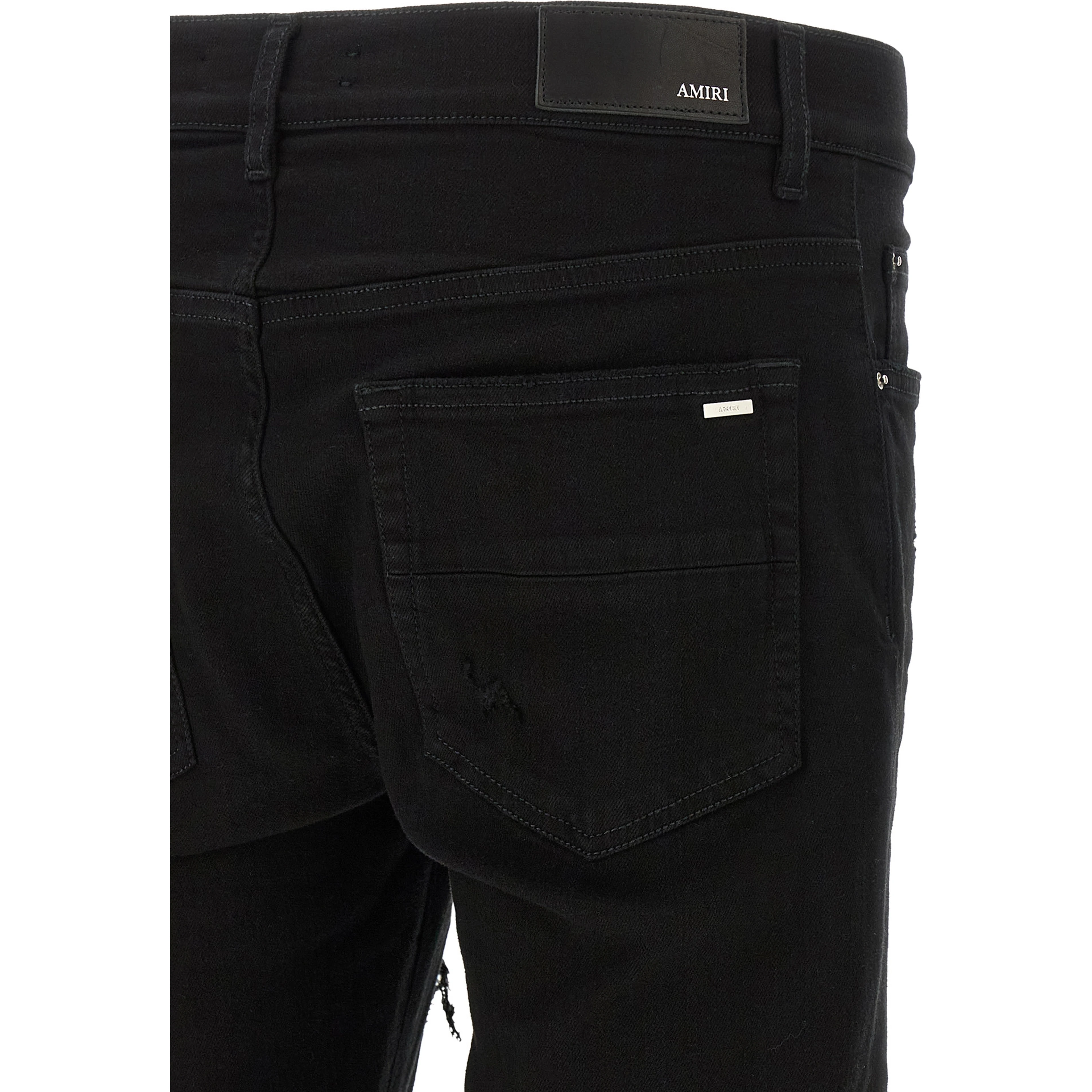 Black Cotton Slim Fit Jeans