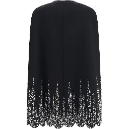 Black Wool Oves Aries Coat