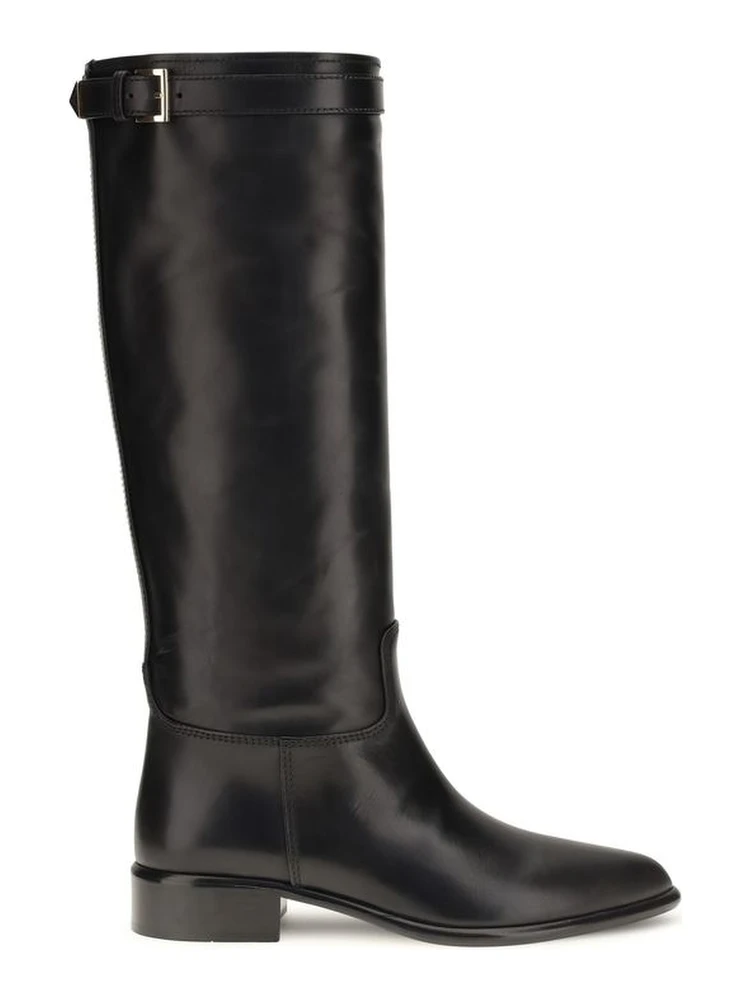 Black Calf Leather Bos Taurus Ankle Boots