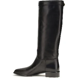Black Calf Leather Bos Taurus Ankle Boots