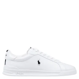 White Leather Low Top Sneakers