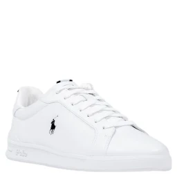 White Leather Low Top Sneakers