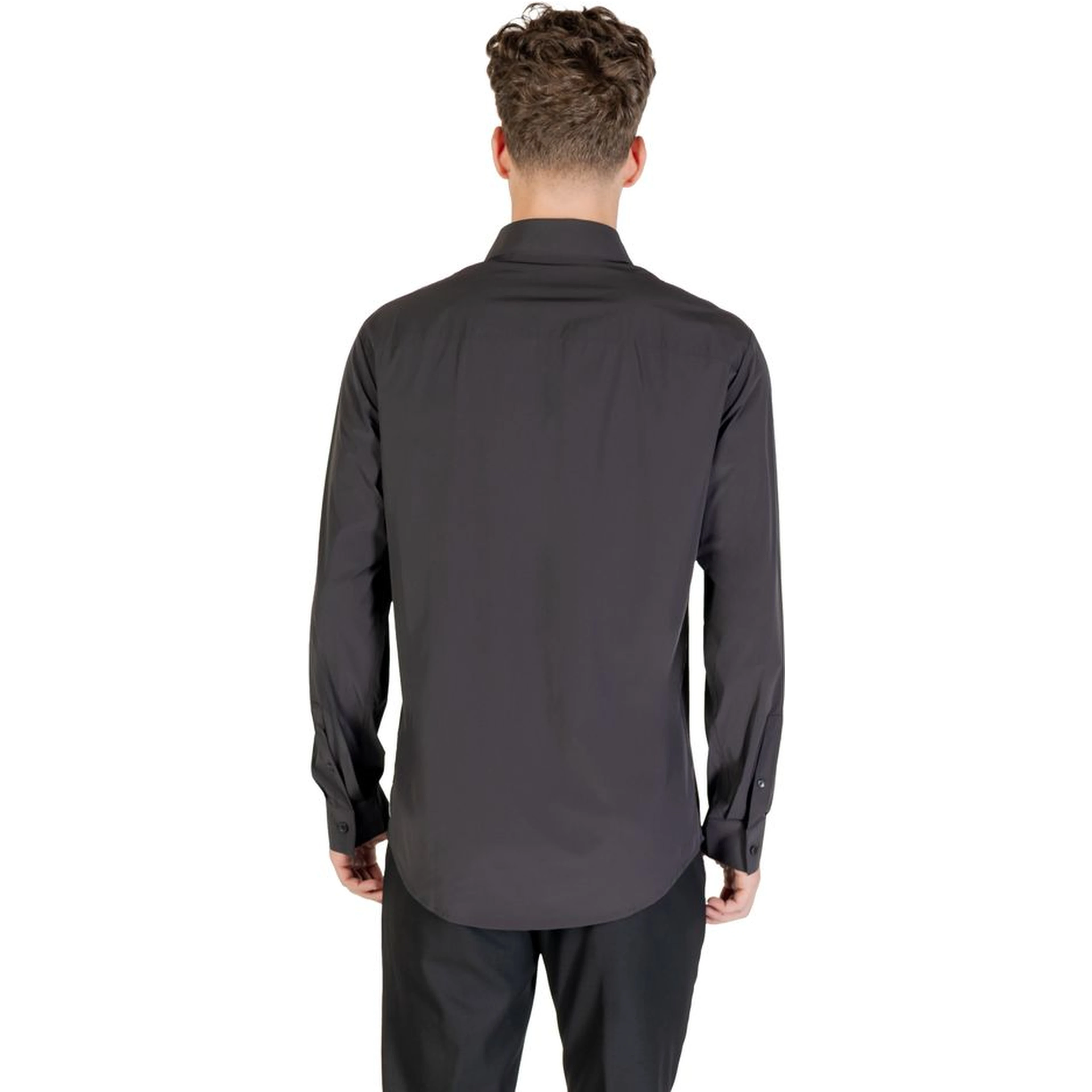 Black Elastane Dress Shirt