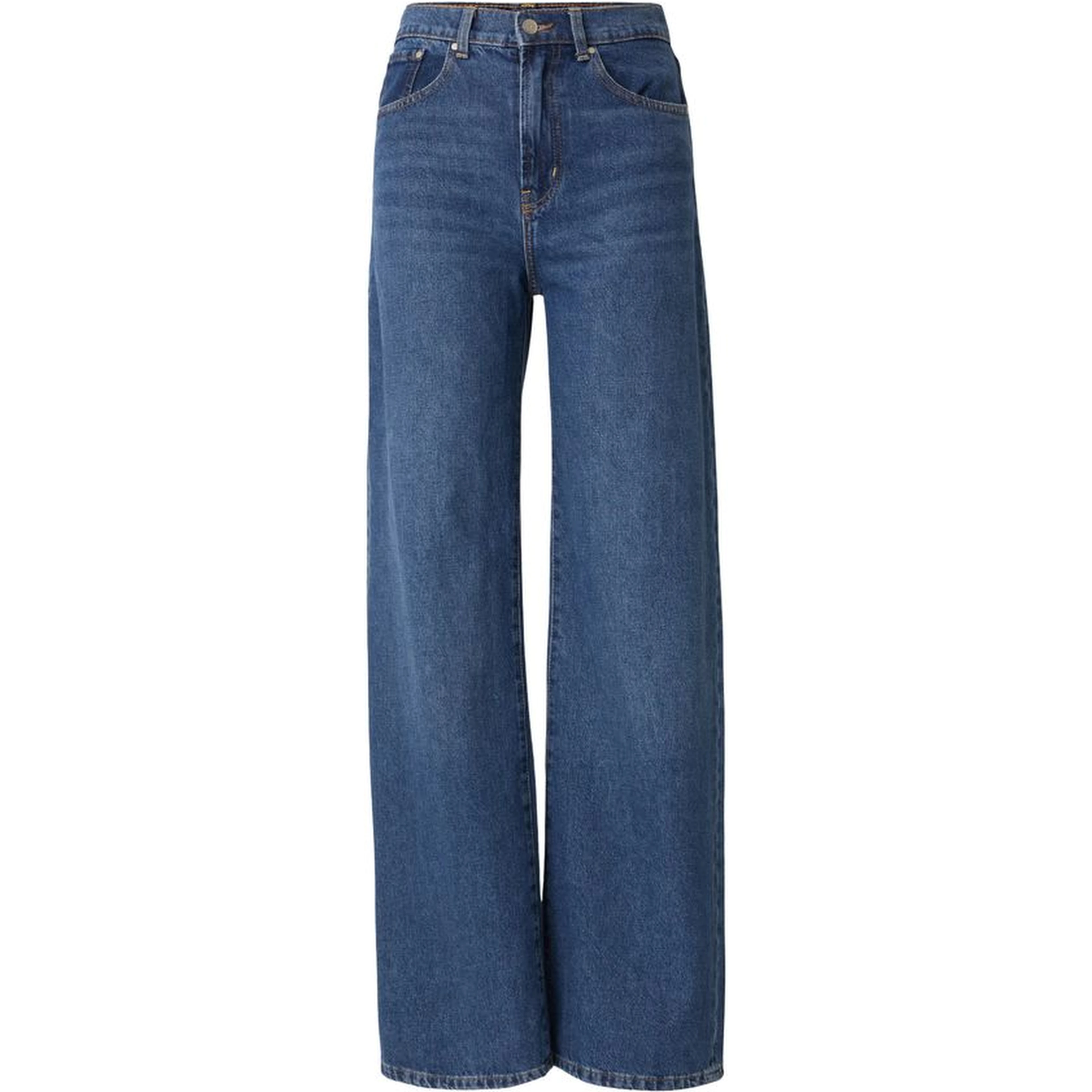 Blue Cotton Relaxed Fit Jeans
