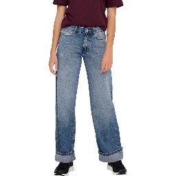 Blue Cotton Relaxed Fit Jeans
