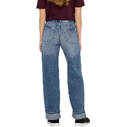 Blue Cotton Relaxed Fit Jeans