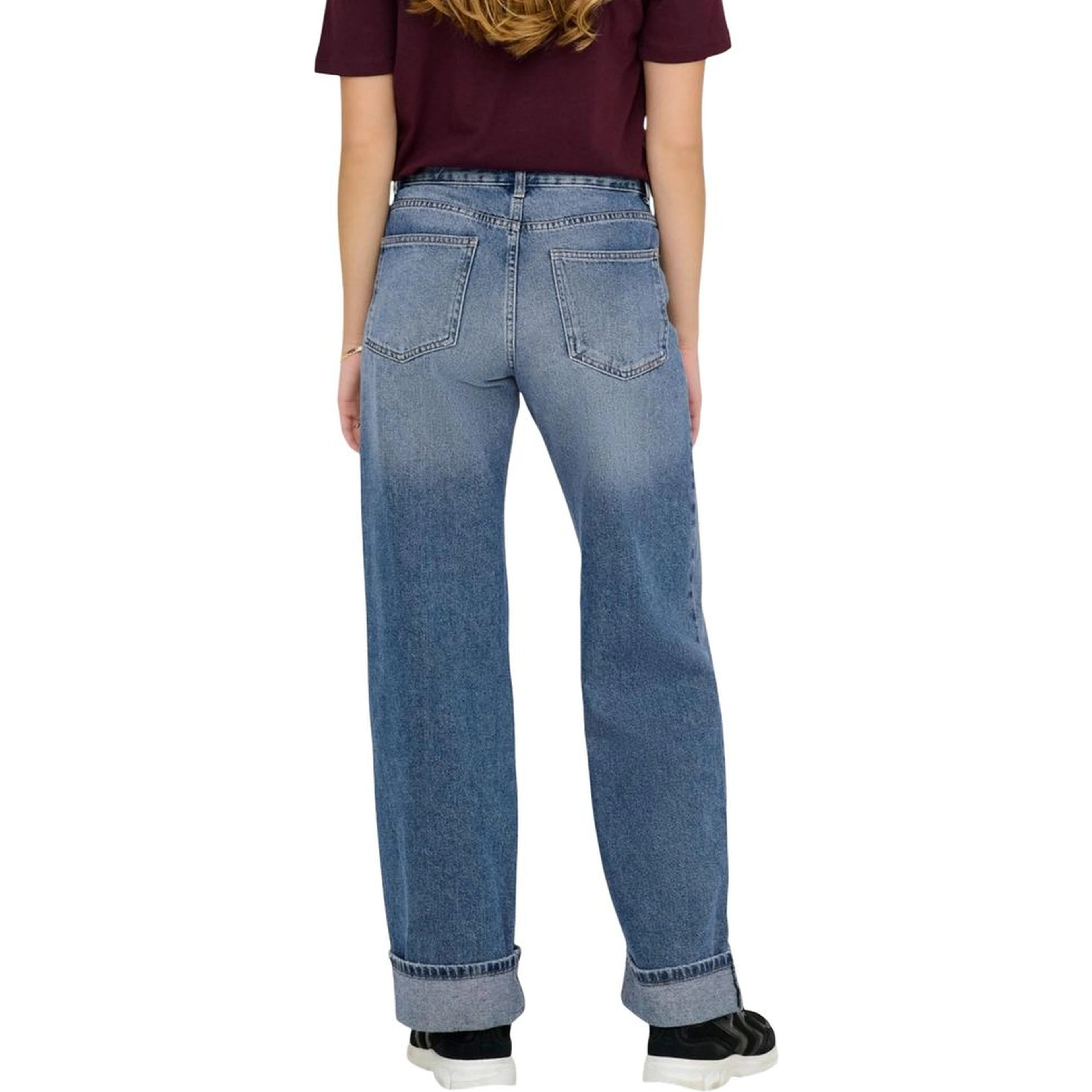 Blue Cotton Relaxed Fit Jeans